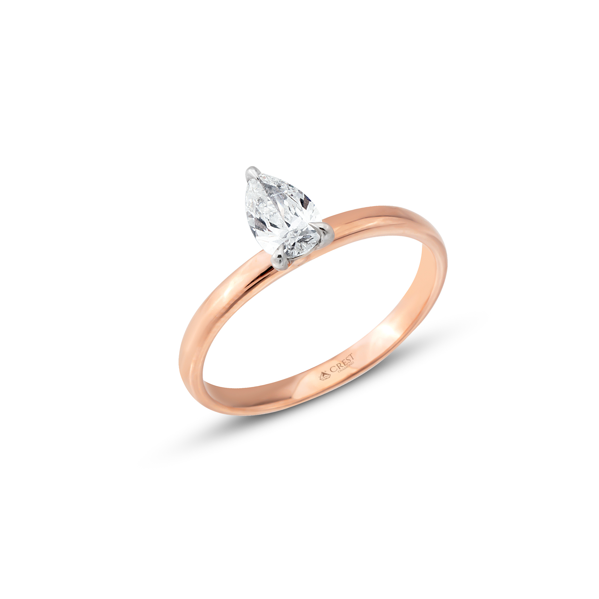 0.51 Karat Damla Yüzük - YZ0029