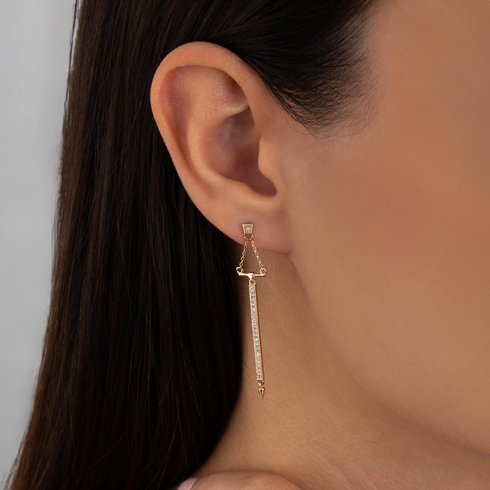 Pyramid Küpe - KP0009