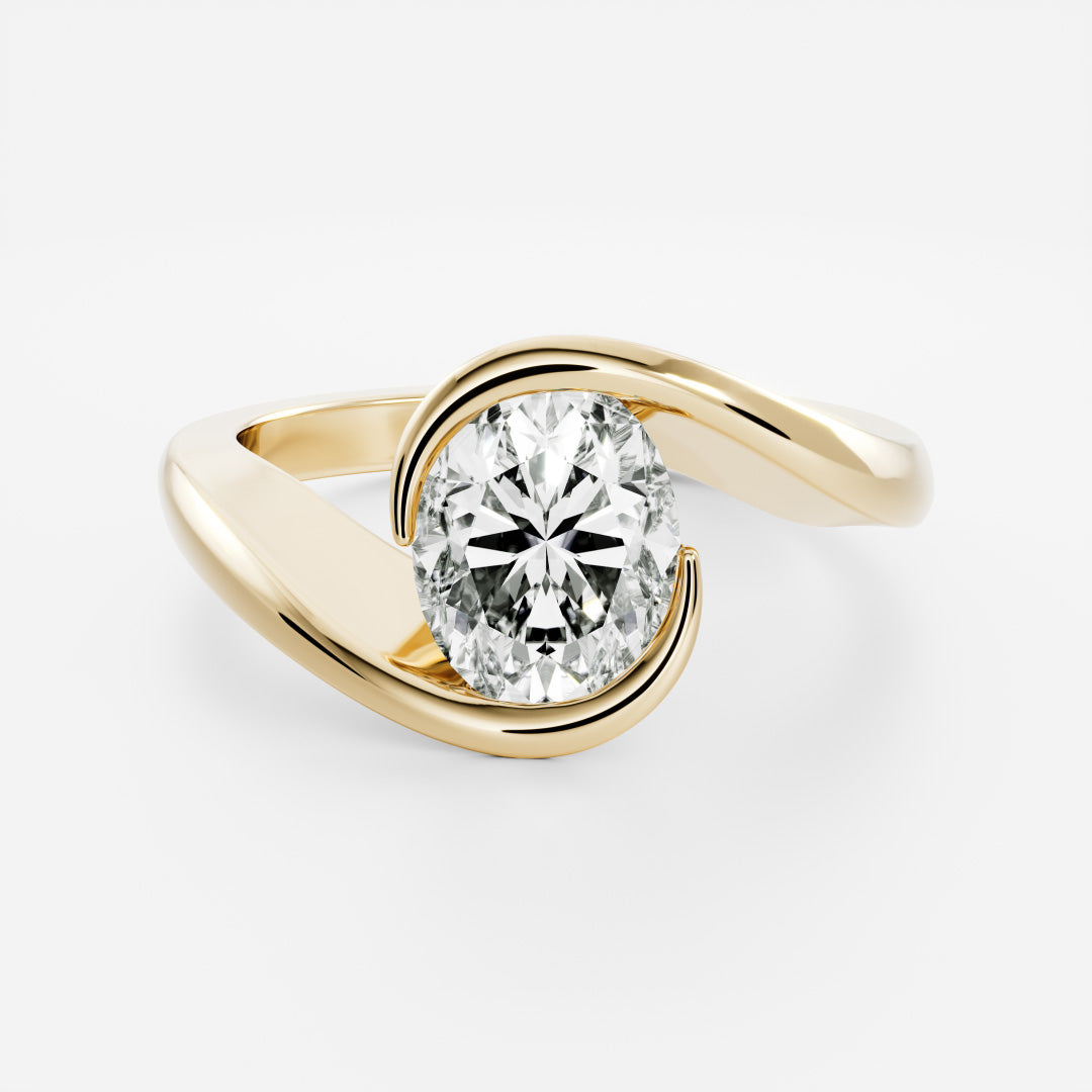 Vesta 5.00 Karat Oval Tektaş Yüzük (0 3.5Gr 0)